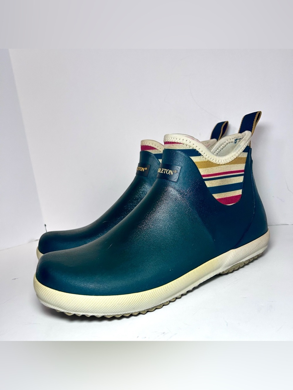 Pendelton Women’s 7 Stripe Neo Chelsea Rain Boot Hunter Green